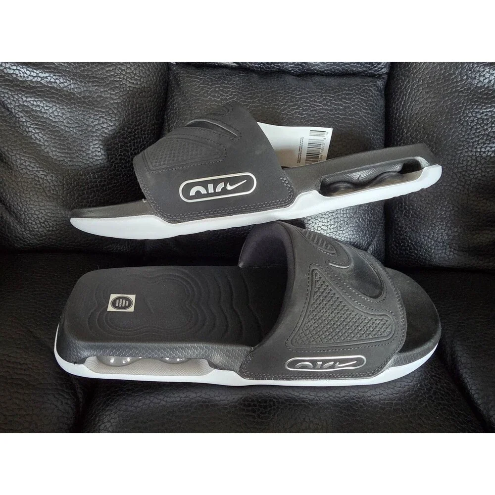 Nike Air Max Cirro Slide Black White Soles DC1460-004 Men's Size 11